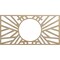Ekena Millwork Hoover Wood Fretwork Pierced Ceiling Medallion, Hickory, 20"W x 10"H x 7 3/8"ID x 1/4"T CMWP20X10X0250HOHI - alternate 1